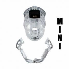 Main image of all parts of the Small Chastity Cage The Vice Mini Clear