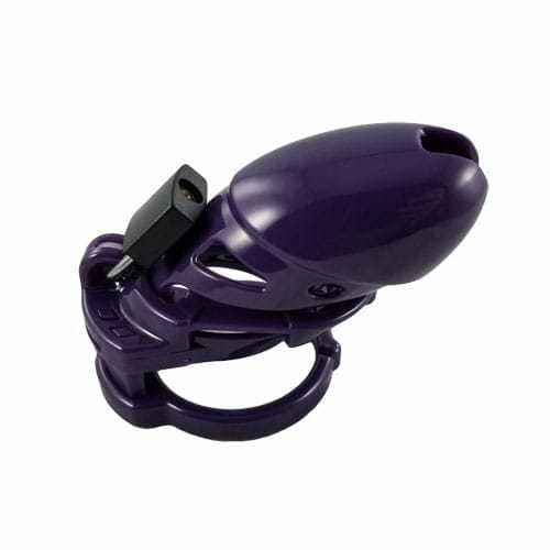 Side view of The Vice Plus Purple Penis Cage