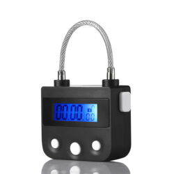 chastity timer lock with lcd display on
