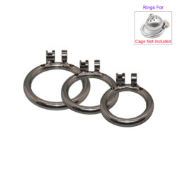 Steel Mini Dome Additional Chastity Rings